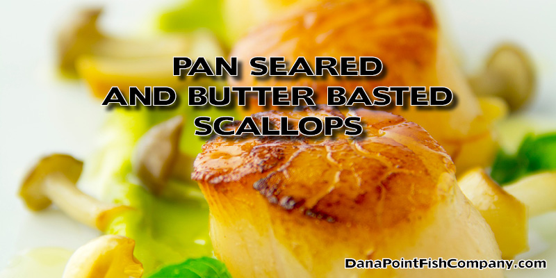 Pan Seared and Butter Basted Scallops